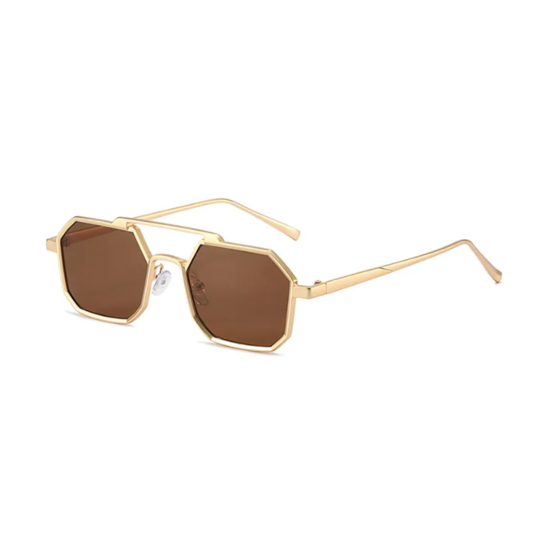 Ruby Hexagon Sunglasses