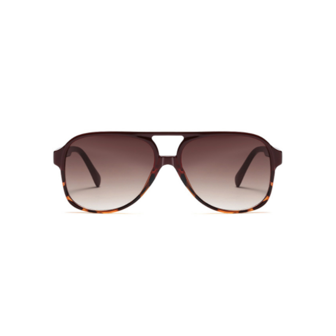 Amber Aviator Sunglasses