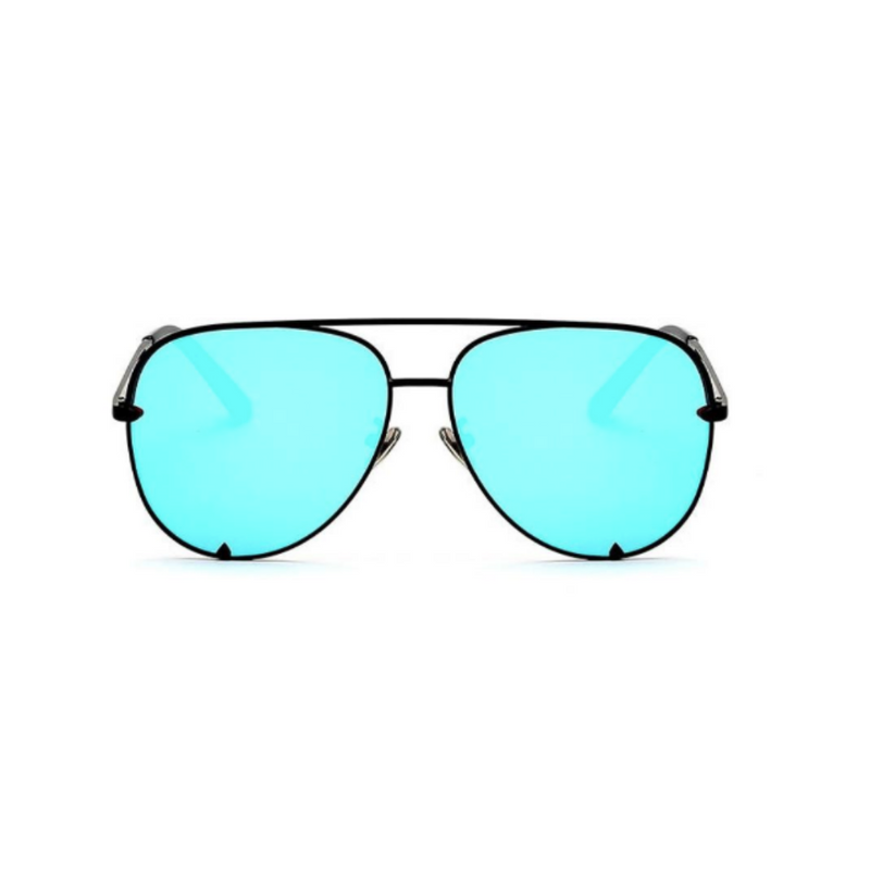 Oversized mirrored aviator sunglasses sales
