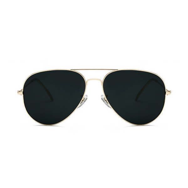 Black aviator shades sales