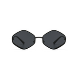 Rose Rimless Oval Sunglasses