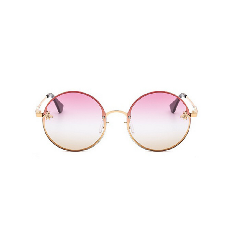 Large circle frame sunglasses discount