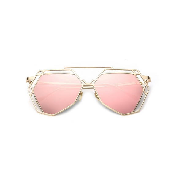 Lauren Hexagon Mirror Sunglasses