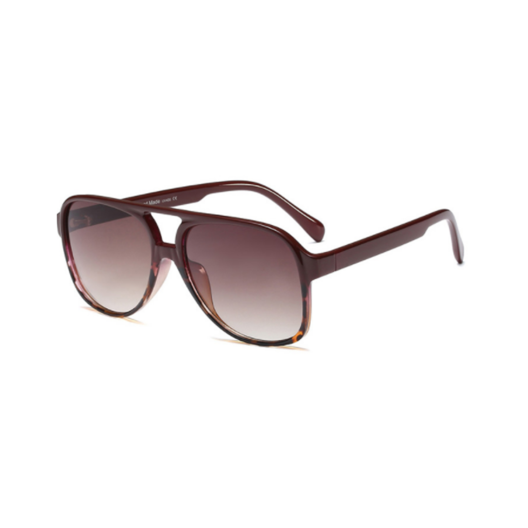 Amber Aviator Sunglasses