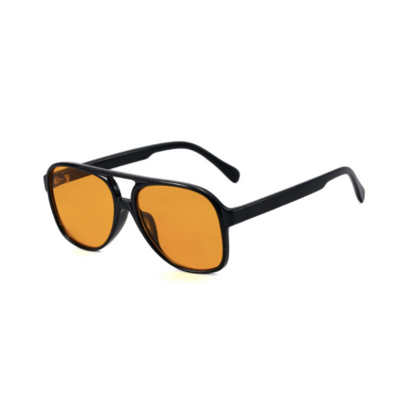 Amber Aviator Sunglasses